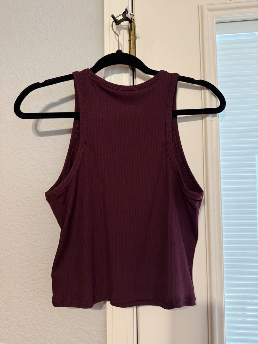 Athleta Signature Rib Crop Tank In Spiced Cabernet M - Picture 4 of 4
